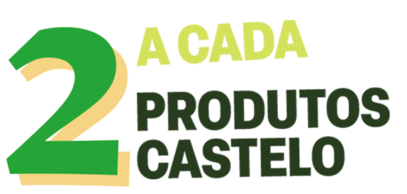 A cada 2 produtos Castelo