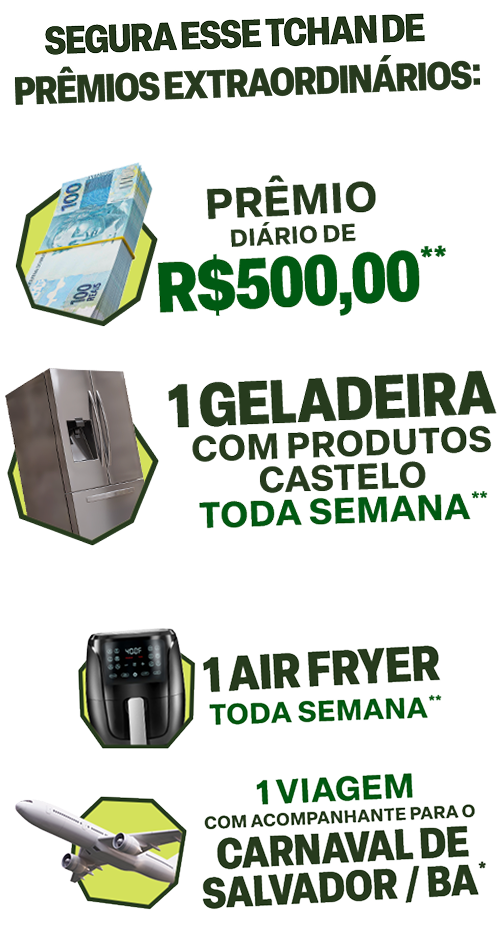 Segura esse Tchan de prêmios extraordinários
